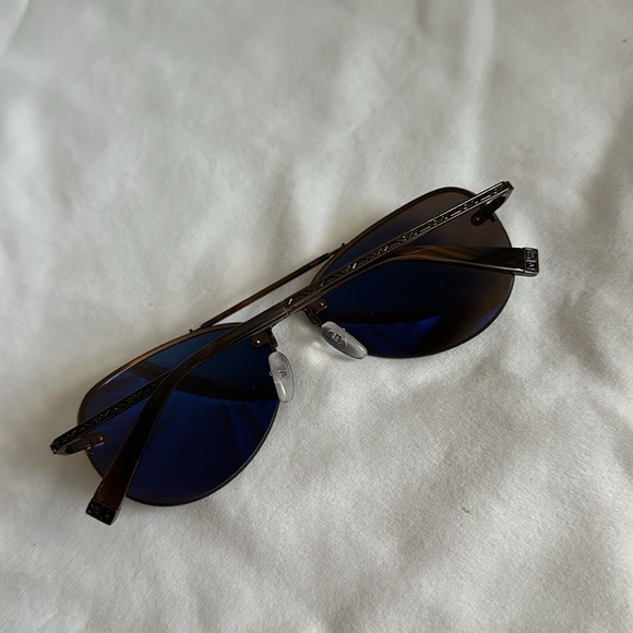 John Varvatos Aviator Sunglasses Brown Frame Brown Lenses Men - Picture 3 of 6